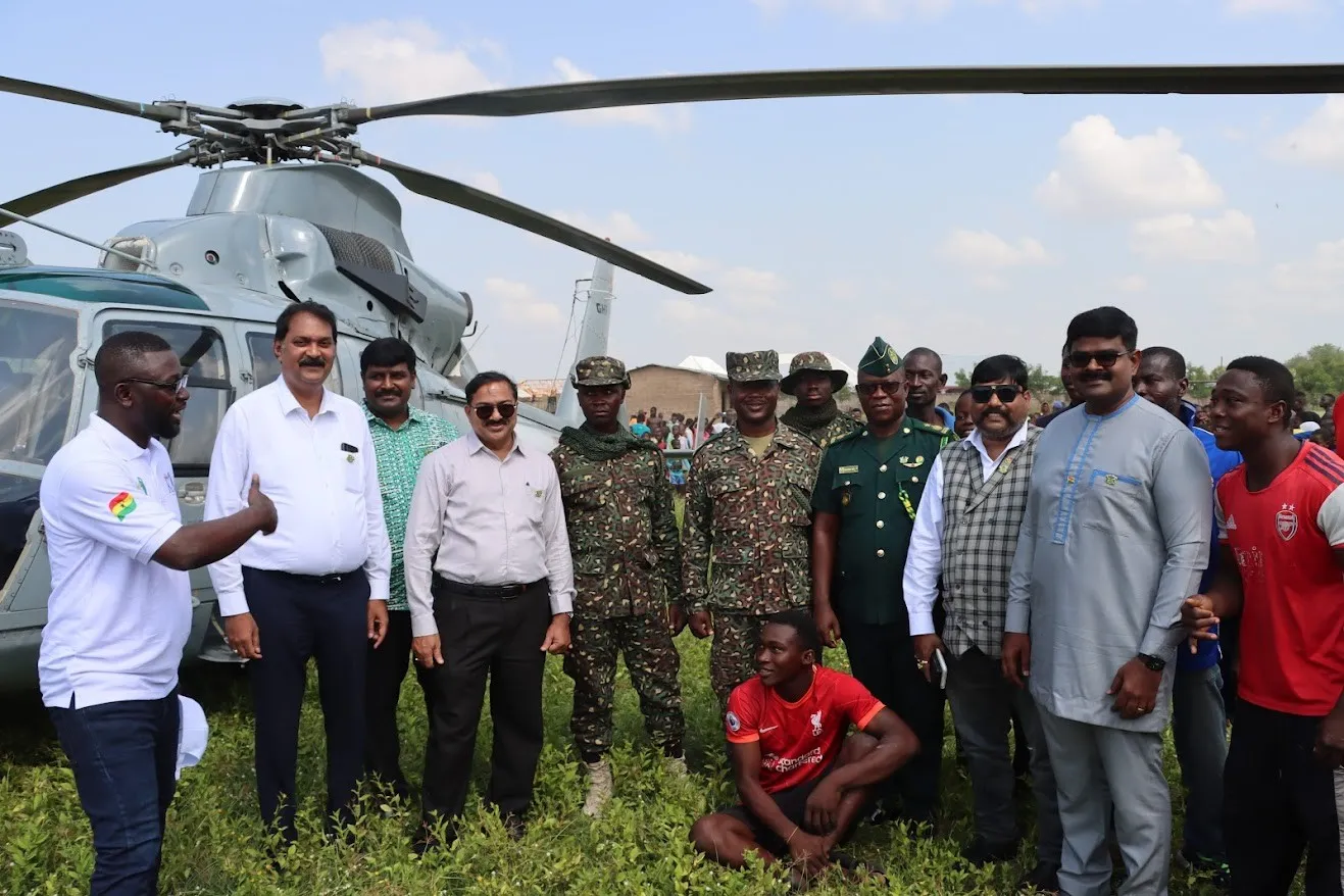State Visit to Bono-east Region by James Kwame Rajamani, James Rajamani, James Gnanaraj Rajamani, and Immanuel Rajamani of Kingdom Exim